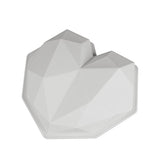 SILIKOLOVE 3D Diamond Love Heart Shape Silicone Molds for Baking Sponge Chiffon Mousse Dessert Cake Molds Food Grade