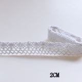 5 yards  of White Beige Cotton Embroidered Flower bud silk screen ribbon fabric with the edge of manual sewing process materials