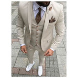 Slim Fit Groomsmen One Button Groom Tuxedos Peak Blue Lapel Men Suits Wedding Best Man 3 Pieces ( Jacket+Pants+Vest+Tie ) C825