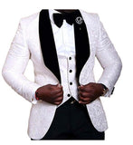Slim Fit Groomsmen One Button Groom Tuxedos Peak Blue Lapel Men Suits Wedding Best Man 3 Pieces ( Jacket+Pants+Vest+Tie ) C825