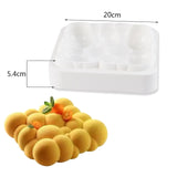 Silicone Cake Mold Wool Ball Shaped Mousse Mold Cake Dessert Baking Tray Heart Donuts Chocolate Mold Cake Decorating Tool