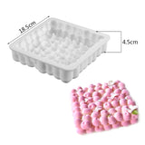 Silicone Cake Mold Wool Ball Shaped Mousse Mold Cake Dessert Baking Tray Heart Donuts Chocolate Mold Cake Decorating Tool