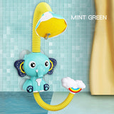 Electric Elephant Water Spray Bath Toys For Kids Baby Bathroom Bathtub Faucet Shower Toys Strong Suction Cup Childern Water Game