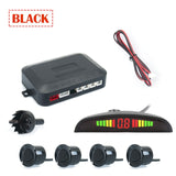 CarPro Parking Sensor Auto Parktronic Kit LED Display Auto Parking Radar with 4 Sensors  Reverse Backup Monitor Detector System