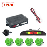 CarPro Parking Sensor Auto Parktronic Kit LED Display Auto Parking Radar with 4 Sensors  Reverse Backup Monitor Detector System