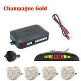 CarPro Parking Sensor Auto Parktronic Kit LED Display Auto Parking Radar with 4 Sensors  Reverse Backup Monitor Detector System