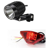 Ebike light LED 6V 12V for Bafang BBS02 BBSHD Mid Motor Electric Bike Headlight 2.4W with CNC Aluminum Housing E Bike Light