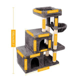 Fast Delivery Pet Cat Tree House Tower Condo Wood Cat Scratching Sisal-Covered Scratch Posts Pads with Play Ball for Cats Kitten
