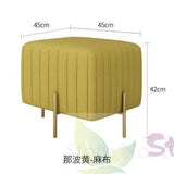 Nordic net red creative shoe stool living room home door footstool clothing store fitting room small sofa side stool - shopwishi 