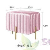 Nordic net red creative shoe stool living room home door footstool clothing store fitting room small sofa side stool - shopwishi 