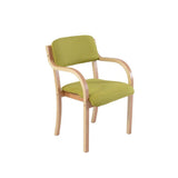 Modern minimalist Nordic solid wood dining chair Japanese-style curved  fabric  back armrest home office desk computer - shopwishi 