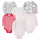 Kavkas New Baby Boys Bodysuit 6 PCS 3 PCS Long Sleeve Cotton Baby Boy Girl Clothes 0-3 months Newborn body bebe Clothing