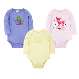 Kavkas New Baby Boys Bodysuit 6 PCS 3 PCS Long Sleeve Cotton Baby Boy Girl Clothes 0-3 months Newborn body bebe Clothing