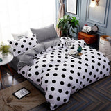 Pink Leopard Printed Plaid Dot Kids Bed Cover Set Duvet Cover Adult Child Bed Sheet and Pillowcase Comforter Bedding Set 61007