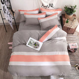 Pink Leopard Printed Plaid Dot Kids Bed Cover Set Duvet Cover Adult Child Bed Sheet and Pillowcase Comforter Bedding Set 61007