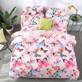 Pink Leopard Printed Plaid Dot Kids Bed Cover Set Duvet Cover Adult Child Bed Sheet and Pillowcase Comforter Bedding Set 61007