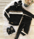 1-6Y Girls Clothing Sets 2020 Autumn Winter Toddler Girls Clothes Outfit Kids Leopard Print Tracksuit For Boys Children Clothing - shopwishi 
