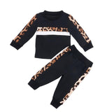 1-6Y Girls Clothing Sets 2020 Autumn Winter Toddler Girls Clothes Outfit Kids Leopard Print Tracksuit For Boys Children Clothing - shopwishi 