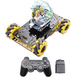 New Style Mini Arduino RC Mecanum Wheel Omni Robot Car Chassis Kit with TT Motor for Raspberry Pi Mixly Scratch Program STEM Toy