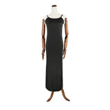 MD Black Diamond Shiny Long Sleeve Hijab Dress