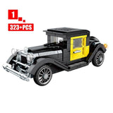 City Mechanical Classic Car MOC Model Bricks Creator Technic Classical Convertible Racing Vehicle Building Blocks Toys For Kids - shopwishi 