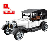 City Mechanical Classic Car MOC Model Bricks Creator Technic Classical Convertible Racing Vehicle Building Blocks Toys For Kids - shopwishi 