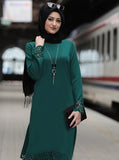 Turkey Muslim Dress Women Long Tops Hollow Solid Islamic Ropa Hijab Dresses Moroccan Kaftan Jilbab Party Vestidos Abaya Ramadan