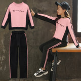 Girls Clothes Autumn Spring Long Sleeve Shirts + Pants Suits Kids Clothes Teen Children Clothing Sets 5 6 7 8 9 10 12 Years