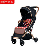 Babyfond 5.8 kg Light Stroller Gold Frame Car Portable Carriage Umbrella Baby Stroller Newborn Travelling Pram on Plane Gifts