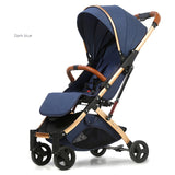 Babyfond 5.8 kg Light Stroller Gold Frame Car Portable Carriage Umbrella Baby Stroller Newborn Travelling Pram on Plane Gifts