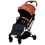 Babyfond 5.8 kg Light Stroller Gold Frame Car Portable Carriage Umbrella Baby Stroller Newborn Travelling Pram on Plane Gifts
