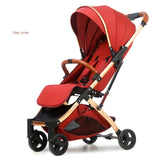 Babyfond 5.8 kg Light Stroller Gold Frame Car Portable Carriage Umbrella Baby Stroller Newborn Travelling Pram on Plane Gifts