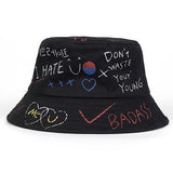 VORON Solid Color iron pin rings personality Bucket Hat cap for unisex women men cotton fishermen caps factory sells directly