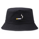 VORON Solid Color iron pin rings personality Bucket Hat cap for unisex women men cotton fishermen caps factory sells directly