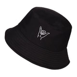 VORON Solid Color iron pin rings personality Bucket Hat cap for unisex women men cotton fishermen caps factory sells directly