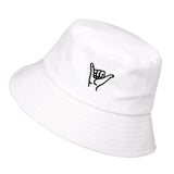 VORON Solid Color iron pin rings personality Bucket Hat cap for unisex women men cotton fishermen caps factory sells directly