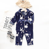 Children's Pajamas Set Baby Boy Girl Clothes Summer Sleepwear Set Kids Cartoon Printed Tops+Shorts Toddler Clothing Sets