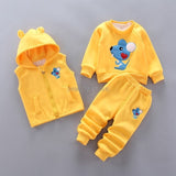 Baby Boys Girls Christmas Autumn Warm WaistCoat + Sweatshirt + Pants 3Pcs Infant Kids Children Sports Suit Toddler Clothes W168