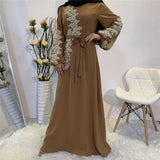 Kaftan Dubai Abaya Turkey Muslim Women Hijab Dress Islam Caftan Marocain Dresses Vestidos Eid Mubarak European Clothing Musulman