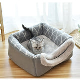 Pet bed for Cats Dogs Soft Nest Kennel Bed Cave House Sleeping Bag Mat Pad Tent Pets Winter Warm Cozy Beds 2 Size L XL 2 Colors
