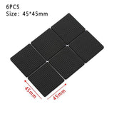 1/2/6/15/24PCS Soft Thickening Bumper Chair Fittings Self-adhesive Floor Protector Anti-slip Mat Anti Rub Furniture Leg Pads - shopwishi 