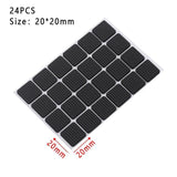 1/2/6/15/24PCS Soft Thickening Bumper Chair Fittings Self-adhesive Floor Protector Anti-slip Mat Anti Rub Furniture Leg Pads - shopwishi 