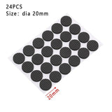 1/2/6/15/24PCS Soft Thickening Bumper Chair Fittings Self-adhesive Floor Protector Anti-slip Mat Anti Rub Furniture Leg Pads - shopwishi 