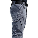 NEW Men's Tactical Multiple Pocket Elastic Slim Fit Cargo Pants 5XL
