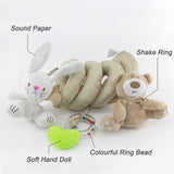 Soft Baby Toys 0-12 Months music Crib Stroller Hanging Spiral kids sensory Educational Toy For newborn babies rattles Bed Bell