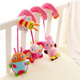 Soft Baby Toys 0-12 Months music Crib Stroller Hanging Spiral kids sensory Educational Toy For newborn babies rattles Bed Bell