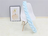 High Quality Long Knotted Braid Pillow Sofa Cushion Baby Bed Bumper In The Crib 1 2 3 4 Meter