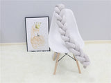 High Quality Long Knotted Braid Pillow Sofa Cushion Baby Bed Bumper In The Crib 1 2 3 4 Meter