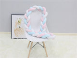 High Quality Long Knotted Braid Pillow Sofa Cushion Baby Bed Bumper In The Crib 1 2 3 4 Meter
