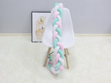 High Quality Long Knotted Braid Pillow Sofa Cushion Baby Bed Bumper In The Crib 1 2 3 4 Meter
